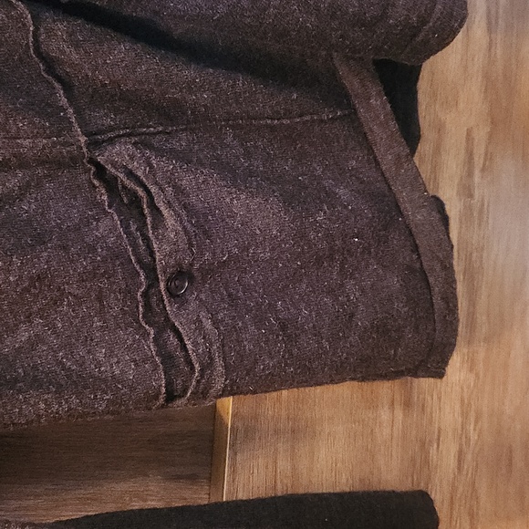 Toad & Co. Cardigan Women's Size S Gray Wool Blend Lightweight Pocket - Picture 4 of 5